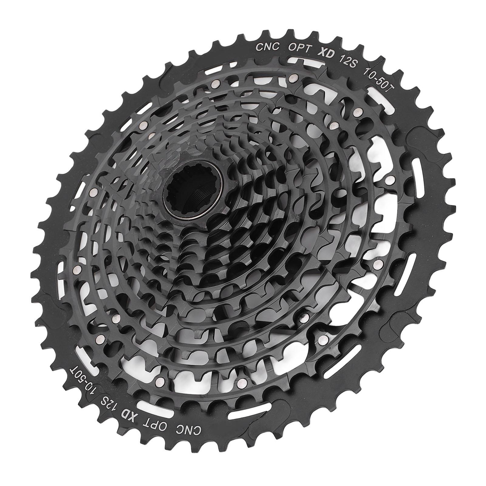

Mountain Bike XD 12 Speed Flywheel Ultralight Integrated Cassette Flywheel Bike Sprocket 10‑50T Black