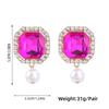 2022 Autumn New Fashion Metallic Glass Pearl Like Geometry Dangle Earrings Wedding Party Shiny Jewelry Women's Charming Earrings