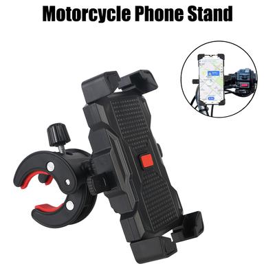 Teleskopische Fahrrad Motorrad Handyhalterung Halterung 360° Drehbar Automatische Verriegelung Einstellbar GPS Navigationshalterung