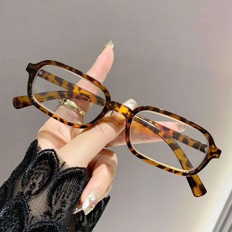 Luxury Women Printed Presbyopia Glasses Fashion Oval Small Frame Reading Glasses Ultra Light Anti-Blue Light Farsightedness