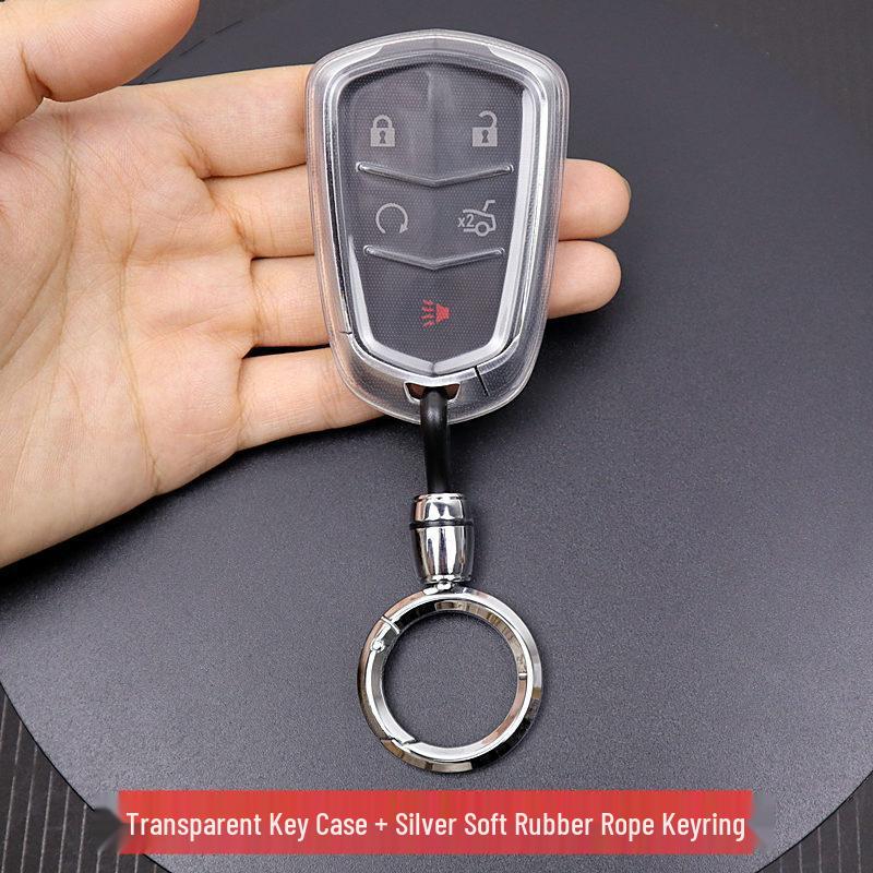 Transparent Full Coverage Key Case for Cadillac XT4 XT5 XT6 CT6 ATSL CTS XTS