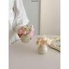 Small Ceramic Vase for Dried or Artificial Flowers - Perfect for Office Desk, Washstand, Dining Table, or Home Decoration