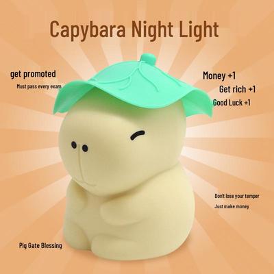 Capybara Silicone Night Light - Cute Bedside Lamp & Sleep Aid