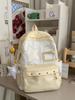 Schoolbag Sweet Wind Milk Blue Striped Stars Student Backpack Korean ins Vitality Age Reduction Travel Small Backpack