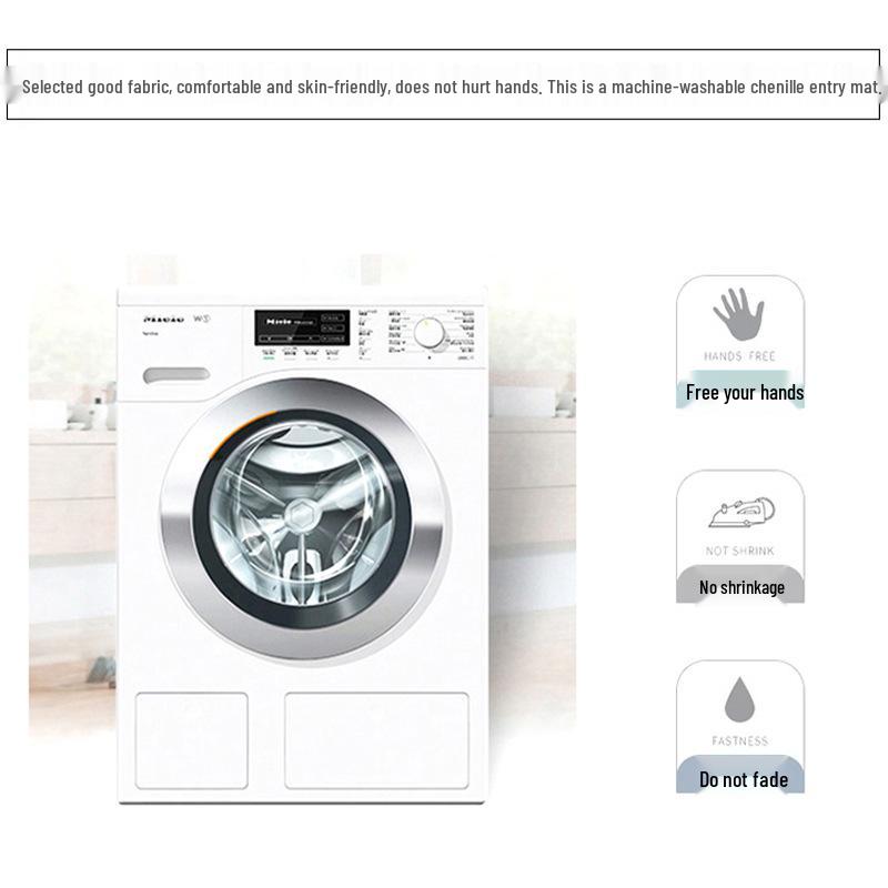 Chenille Plush Absorbent Floor Mat - Oil-Absorbing Kitchen & Home Cushion Carpet