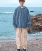 MIDNIGHT12AM Wide Tapered Cargo Pants - Cream