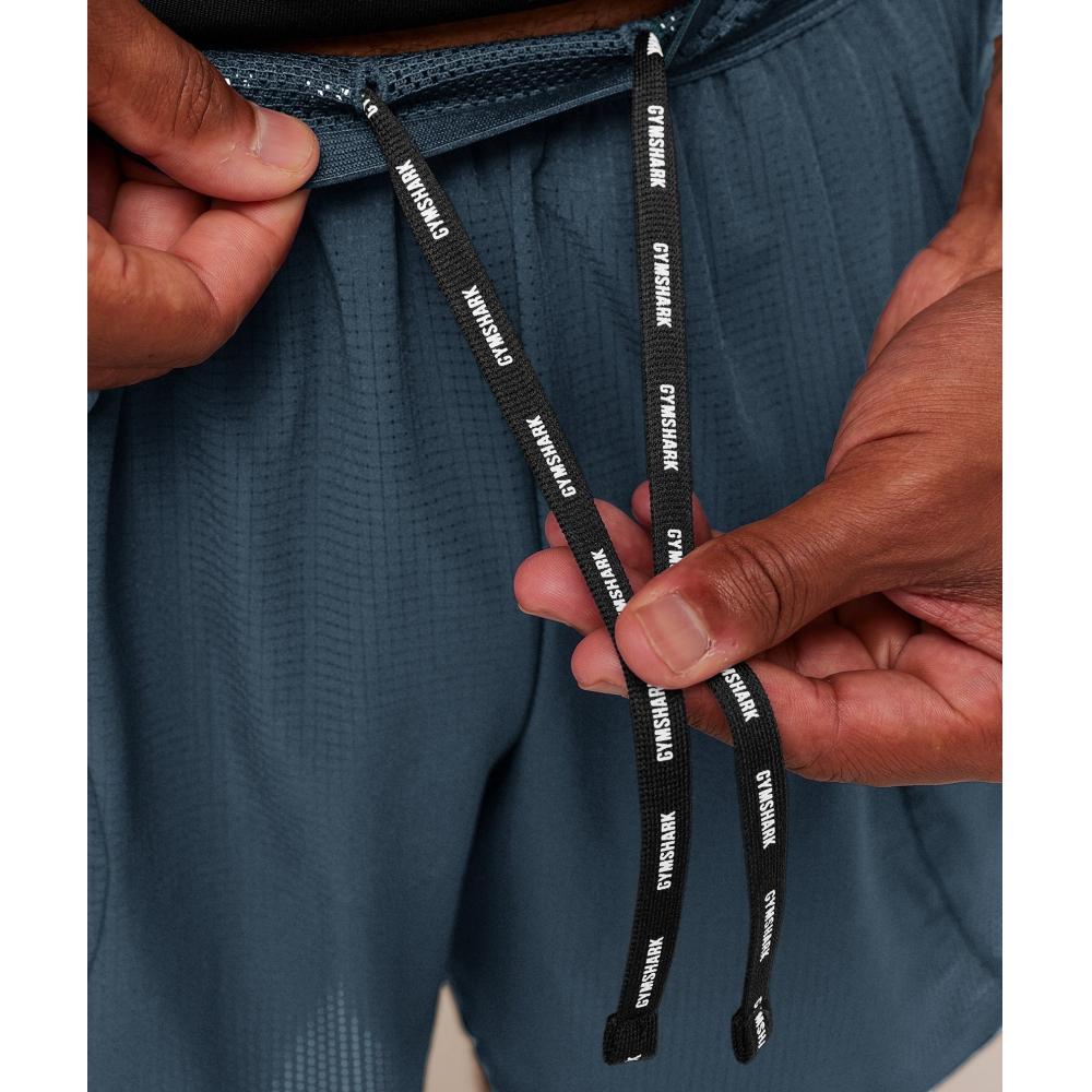 Gymshark Running 5  Shorts Gs Stealth Blue A3b9q Ud6s