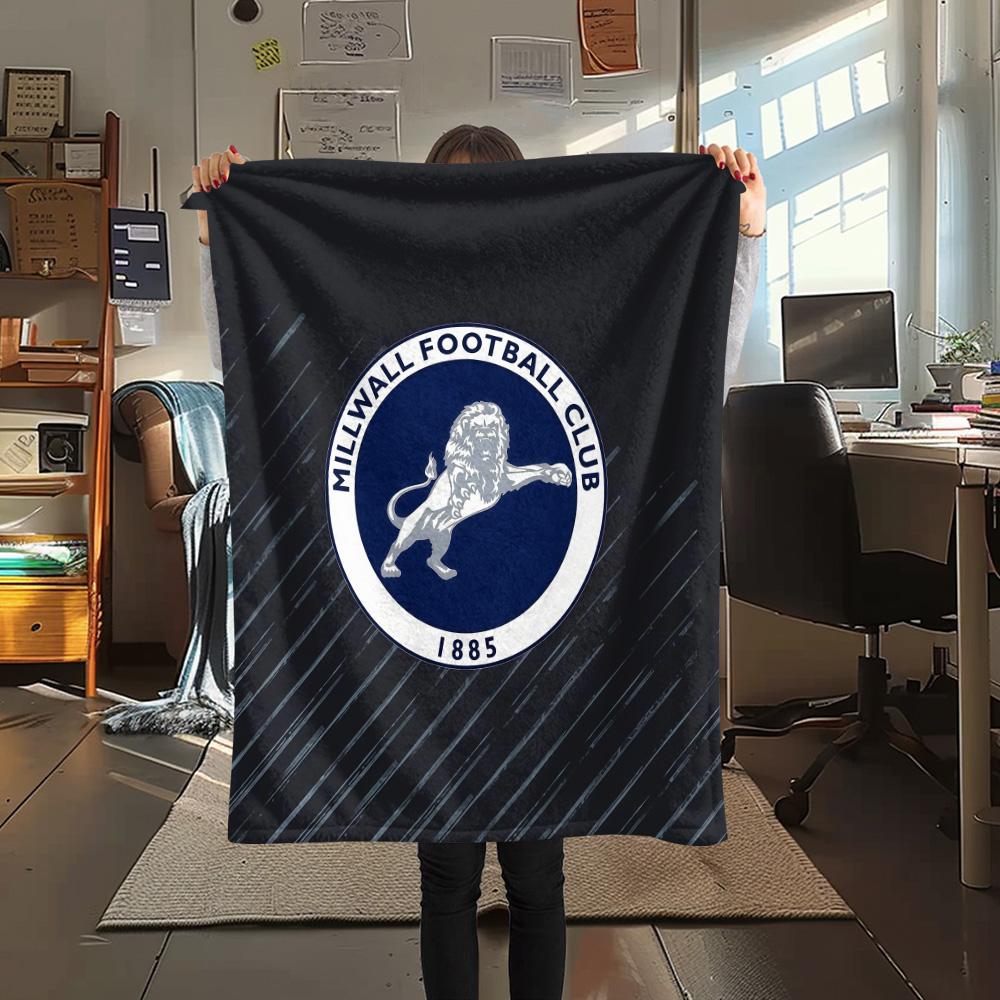 Millwall Football Club Flannel Blanket, High quality Comfortable for All Seasons, Home Decor, Warmth and Comfort