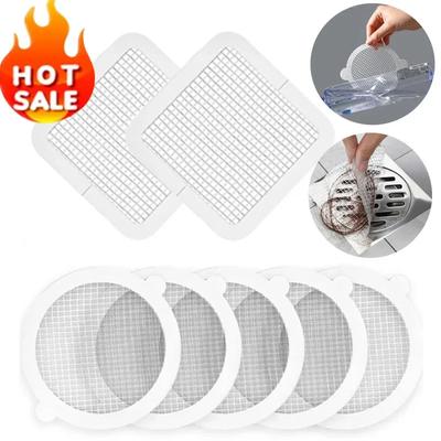 5/30pcs Anti-blocking Filter Screen Sink Sewer Outfall Stopper Floor Drain Sticker Hair Catcher Household Cleaning Products