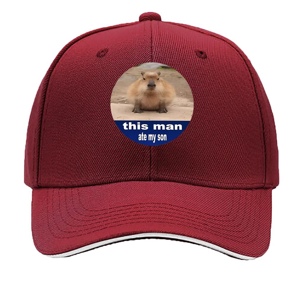 Capybara This Unisex Sandwich Baseball Cap For Womens Unisex FeUnisex Beach Dad Hat Hip Hop Snapback Cap