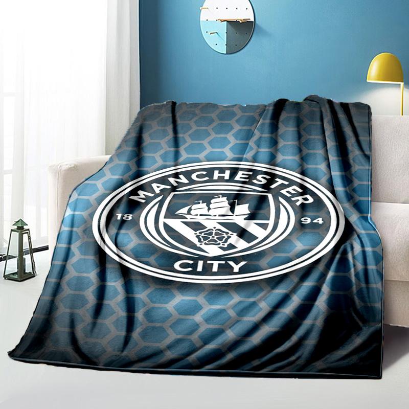 City Football Club Printed Throws Blanket Soft Flannel Blankets for Couch Bed Gifts for Men Women Picnic Blanket Christmas Gifts