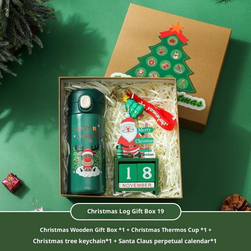Thermos Cup Christmas Gift Box Set Scarf & Socks for Practical Holiday Corporate Gifts Party Favors Festive Gift Package