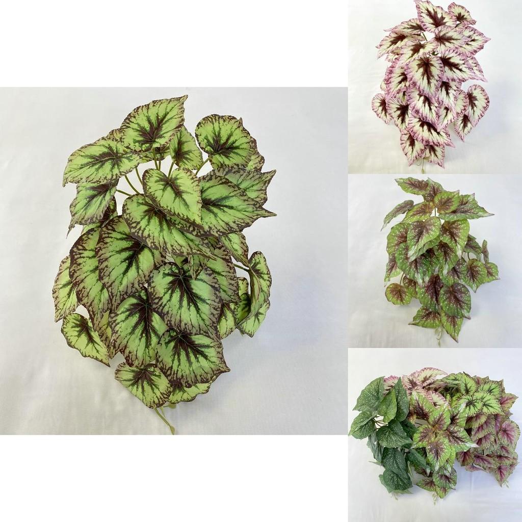 3D-gedruckte künstliche Begonien-Wanddekoration für Hochzeitsrequisiten und Innendesign