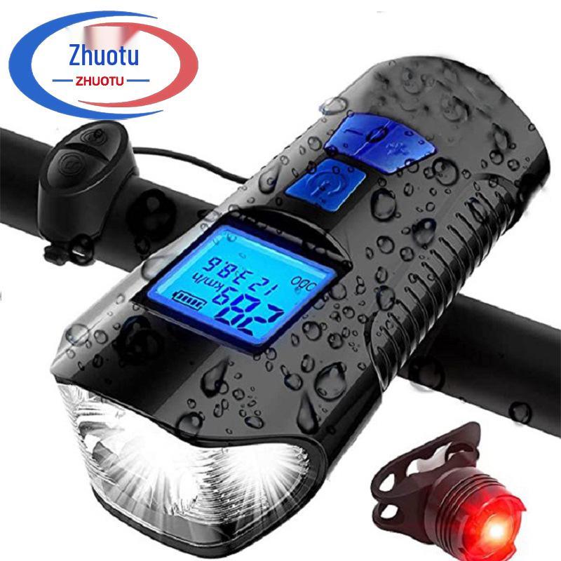 USB-ladbarer intelligenter Mountainbike-Computer mit Licht