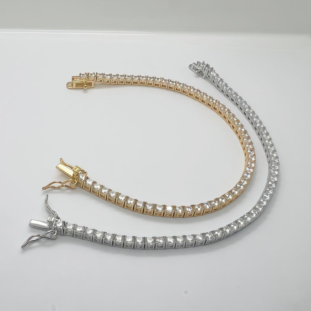 Moissanit Tennisarmband mit Zirkon - Modisches Design, Heiß verkaufender Schmuck