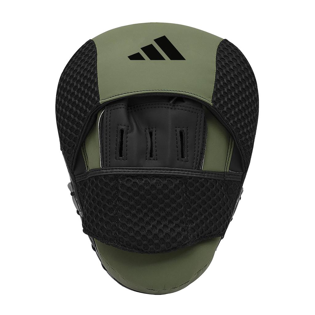 Adidas Combat Sports Boxen und Kampfsport Schlagen Kampf 50 Focus Orbit Standard Pratzen, Pratzen, ADIC50FM, Grün/Schwarz/Im