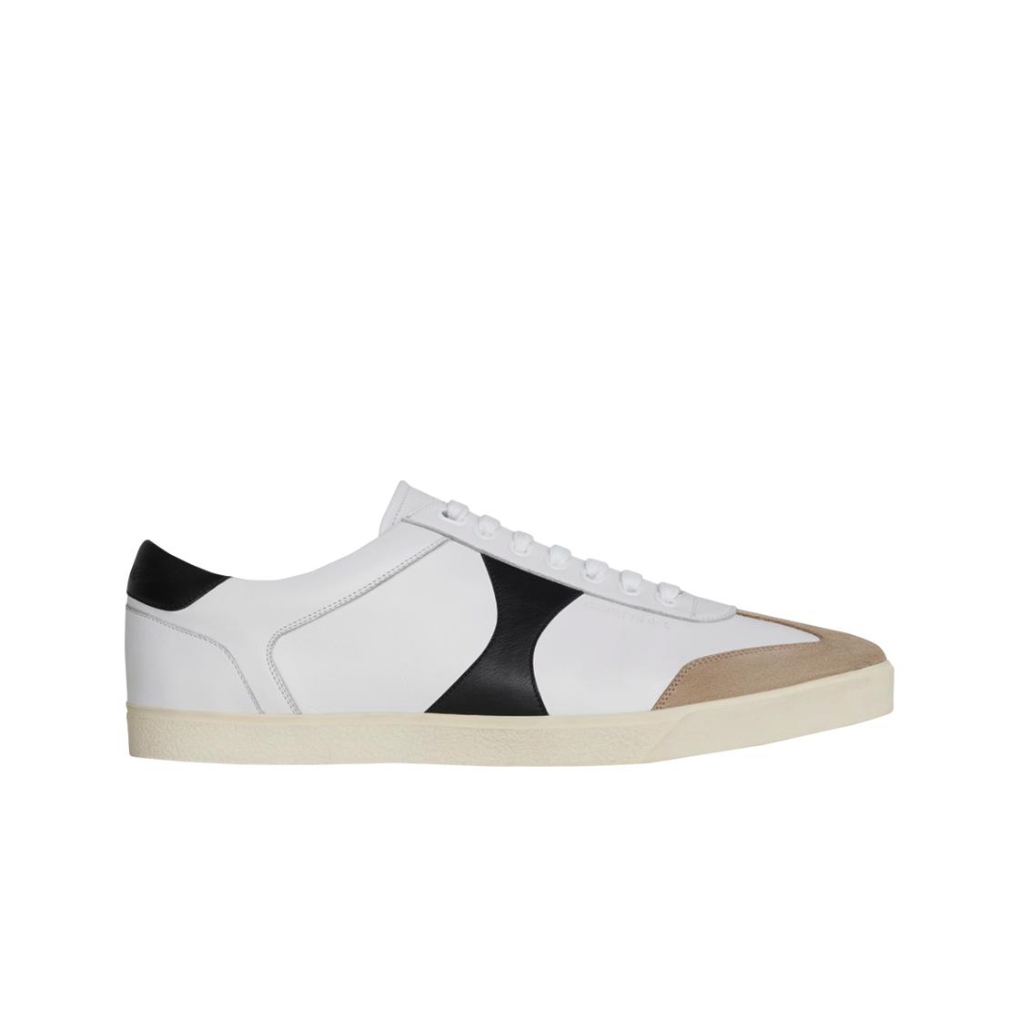 

Celine Triomphe Low Lace Up Sneakers Plain Logo White Black IT 40