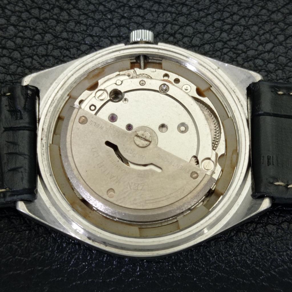 USED VINTAGE CITIZEN AUTOMATIC 8200 JAPAN MENS ARABIC BLUE DIAL WATCH A434865-2 R123-a434865