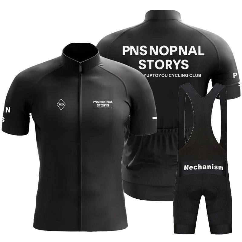 Summer Short Sleeve Cycling Suit Set Men's Road Bike Bicycle Quick Dry Breathable Bib Cycling Pants Top 2026 Summer Breathable Cycling Suit Set