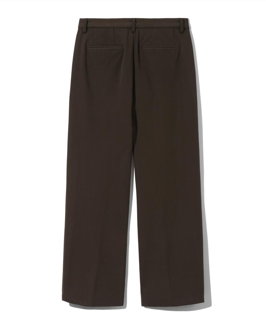 TRILLION Essential Semi-Wide Slacks (Brown)