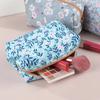 Flower Print Makeup Bag Fashion Women Zipper Waterproof Cosmetic Organizer Cute Make Up Pouch Portable Toiletry Case Bags
