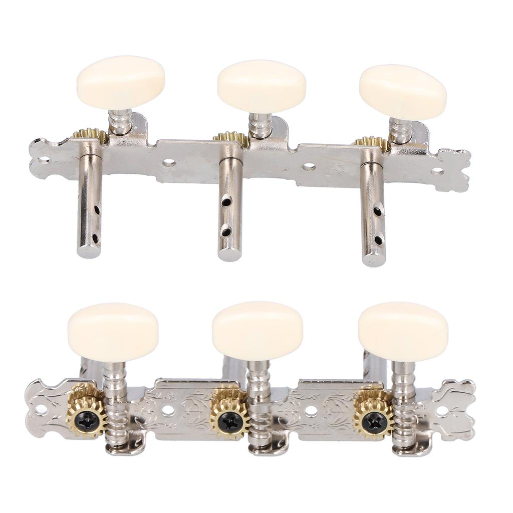 Guitar Tuning Pegs Machine Heads Tuners Dual Holes 3R 3L for Acoustic Folk Classical Guitars