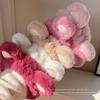 Plush Non-Slip Cartoon Cute Headband & Strawberry Bear Hair Clip Set