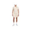 Nike Court Heritage Tennis Mesh Fashion Versatile Short Sleeve Tennis Shirt Men Tops Light-Mineral-Brown FQ2101-104