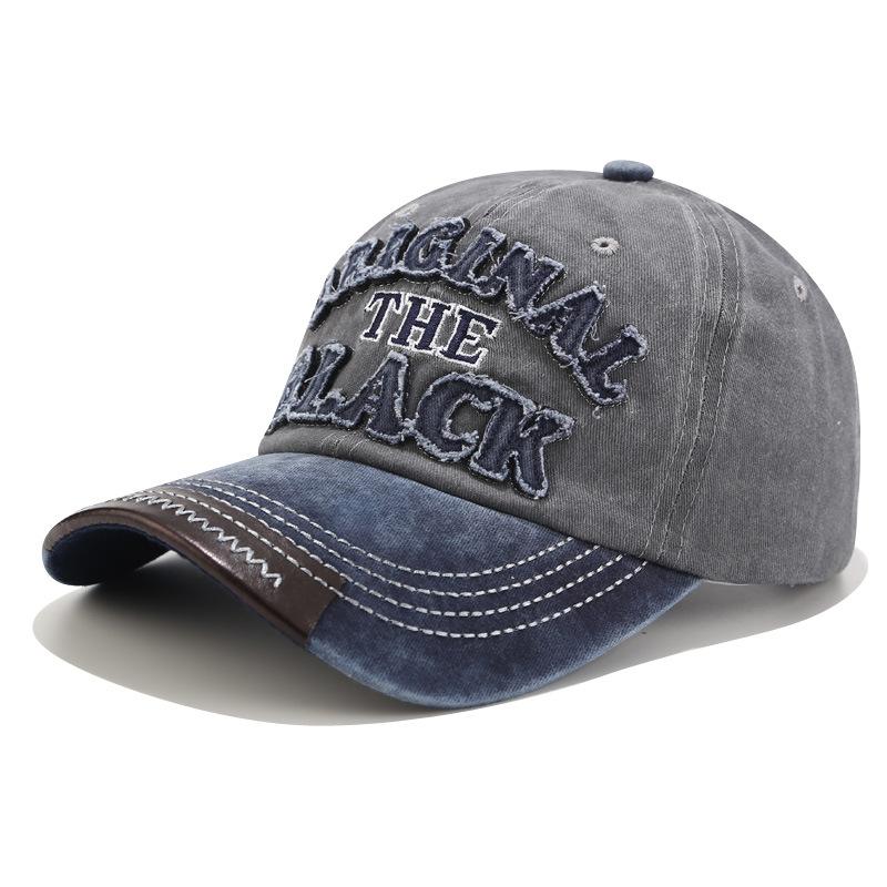 New Patchwork Washable Baseball Cap Men Women Letter Sunhat Unisex Outdoor Sports Snapback Fishing Travelling Baseball Hat