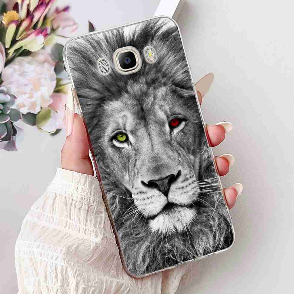 For Samsung Galaxy J7 2016 SM-J710FN Cartoon Animals Soft Silicone TPU Cover For Samsung J7 Core SM-J701F Fashion Flowers Shell