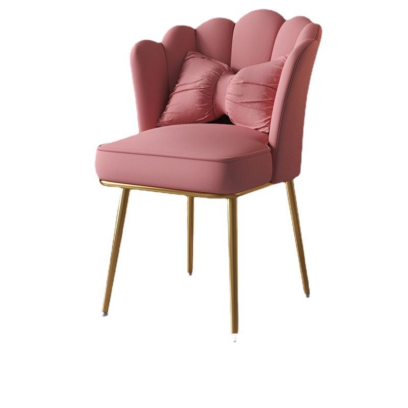 Bedroom Makeup Chair - Swivel Backrest, Computer & Office Use, Home & Dormitory Seating, Liftable Petal Design
