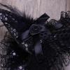 Halloween Witch Hat Pointed for Rhinestone Decor Cap Sorcerer Cap Masquerade Headwear Cosplay Headdress for Halloween Pa