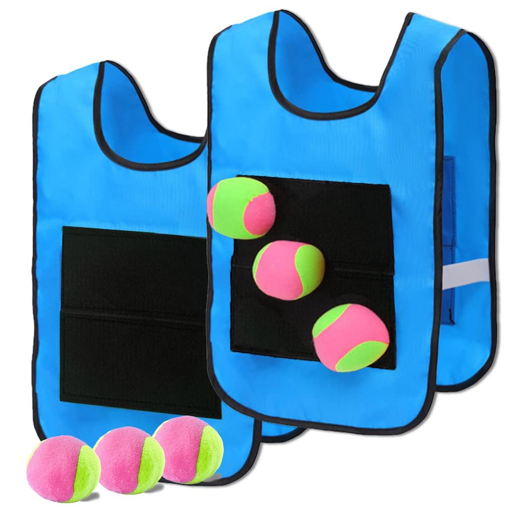 BOLSO Target Dart Ball Set of 2 Target Darts for Indoor and Outdoor Sports Parks, Playtime, Toys, (Blue)