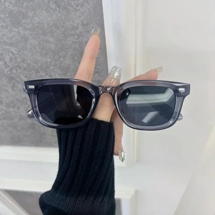 Classic Square Sunglasses Women Men Minimalist Fashion Female Male Retro Casual