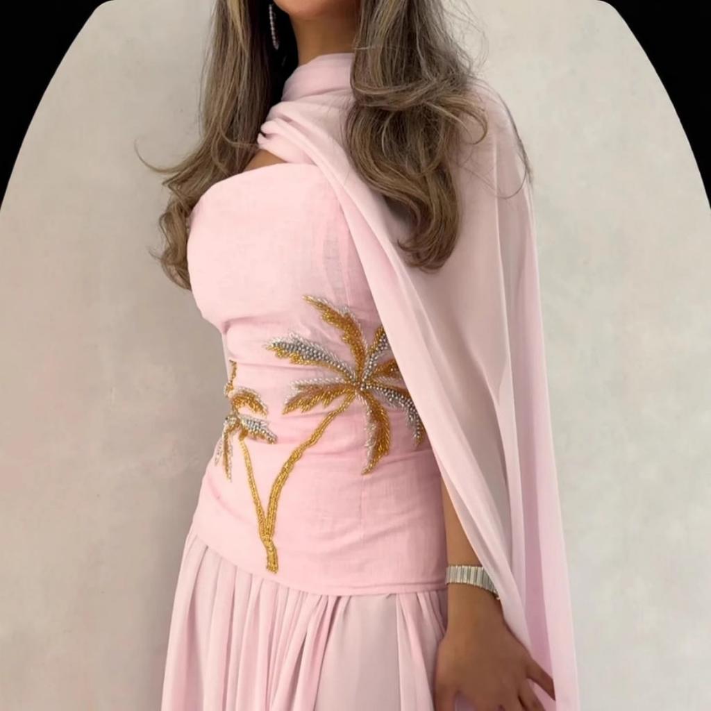 Spring Women's Sexy Chiffon Beaded Cape Evening Gown, European & American Style Formal Dress for Crossborder