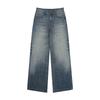 New American-style Washable Gradient Jeans for Men and Women Loose Straight Trousers