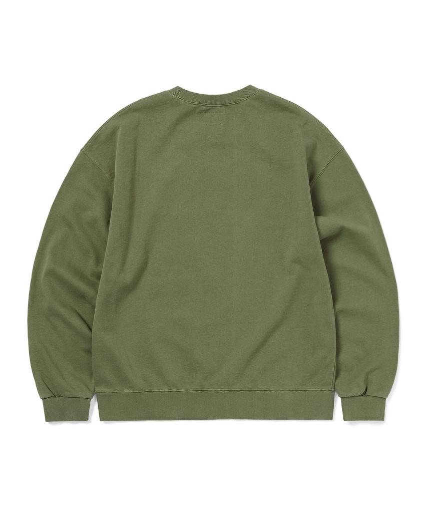 THISISNEVERTHAT Tnt Faded Crewneck Moss Green