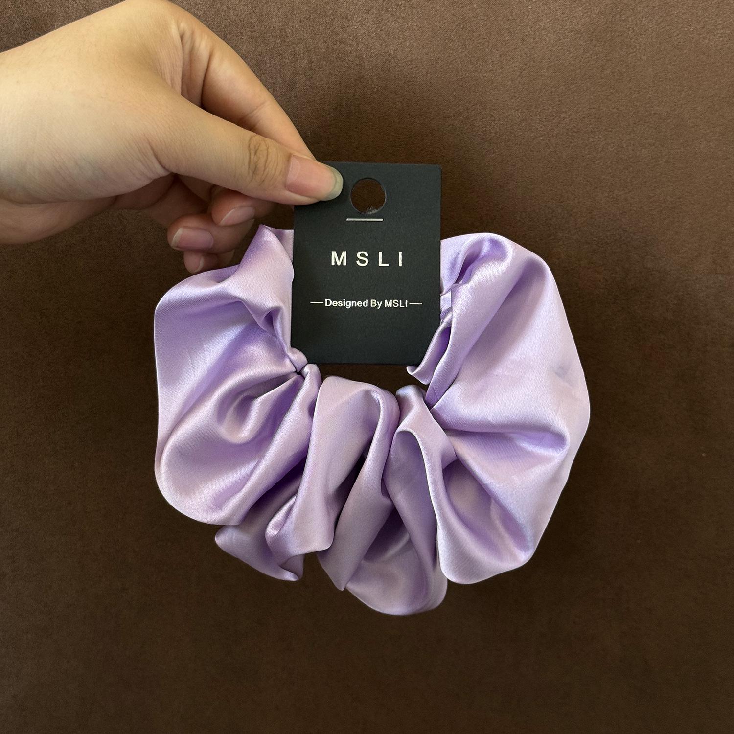 Shiny Satin Hair Tie for Women – High-Elasticity, Versatile Accessory