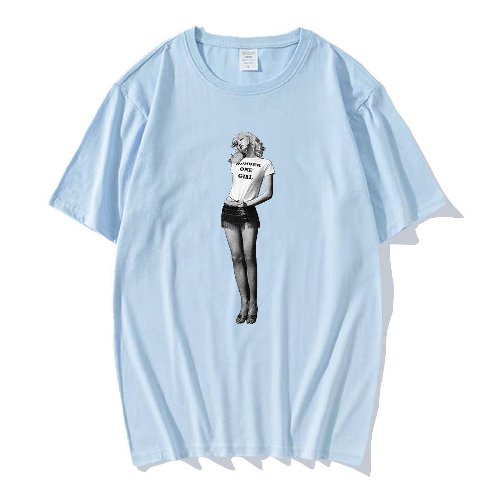 Number One Girl ROSÉ Rosie T-shirt Short Sleeve Men Women Tee-shirt Summer Cotton High Quality Tshirts Male Unisex Streetwear