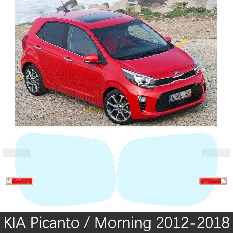 Full Cover Rearview Mirror Anti Fog Film for KIA Picanto Morning 2012~2018 TA Protective Rainproof Anti-Fog Films Accessories