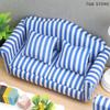 1/12 Living Room Furniture Decor Sofa Model Dollhouse Simulation Single/Double Sofa Micro Scene Props
