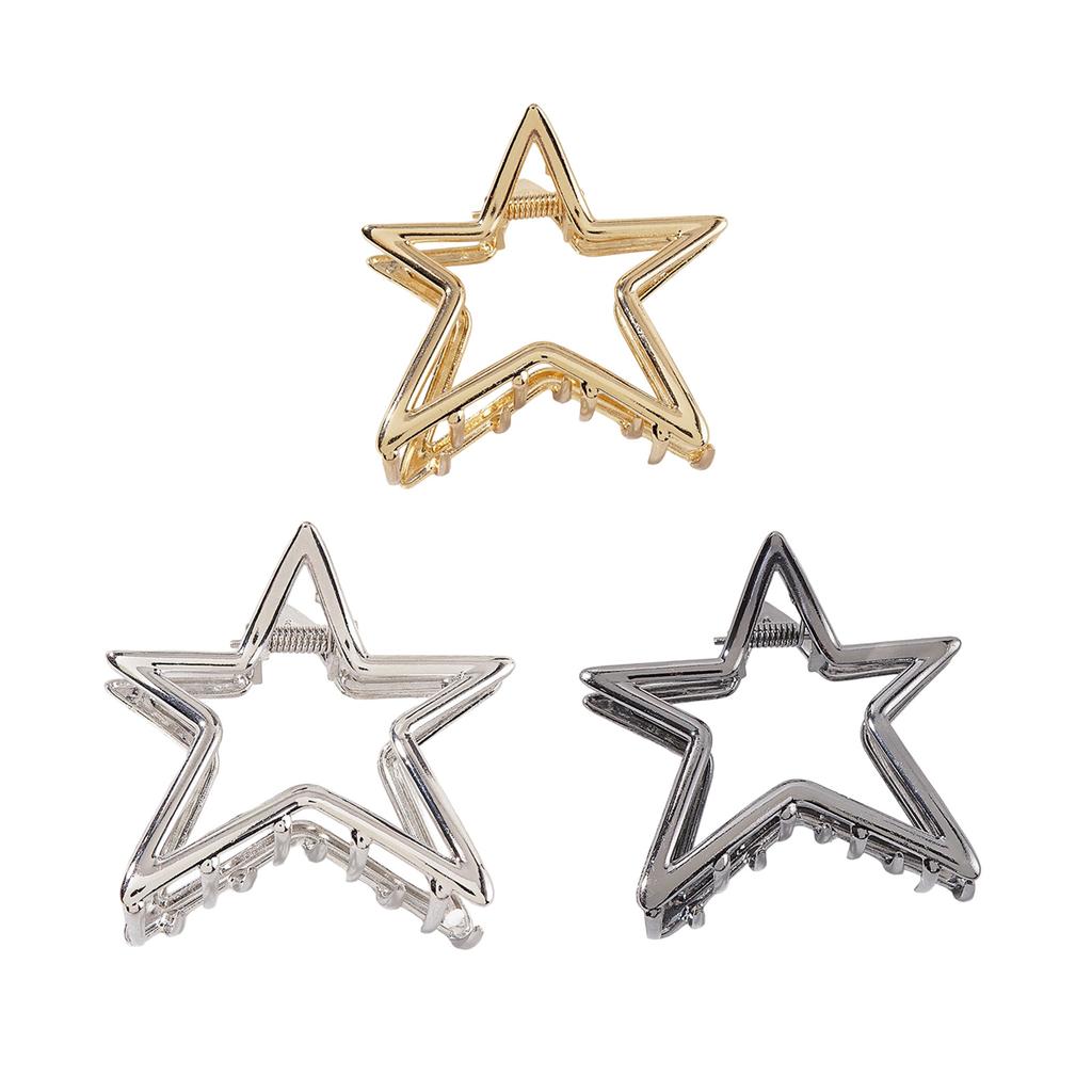 Hollow Star Hair Clip Trendy Hairpins For Women Gift Hairpin Practical Alloy Hair Accessories For Various Occasion