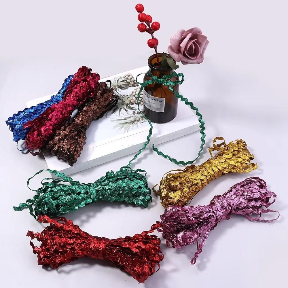 Multicolor Zig Zag Ribbons 5mm Grosgrain Lace Trim Ribbon For Wedding Party Christmas Decor