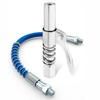 Double-Handle Stainless Steel High-Pressure Grease Gun Nozzle with Explosion-Proof Hose and Flat Oil Injection