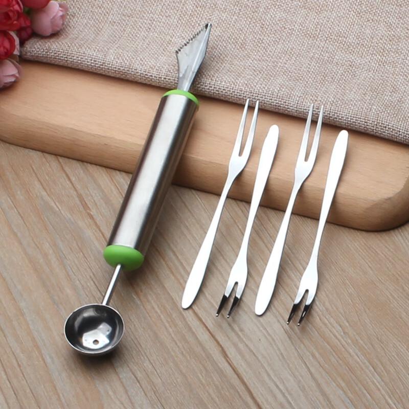 Kreatives Süßes 304 Edelstahl Obstgabel Set