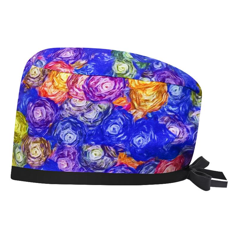 Women's Cotton Surgical Cap - Tie-up Medical, Dental, Salon, and Chemotherapy Head Coverings