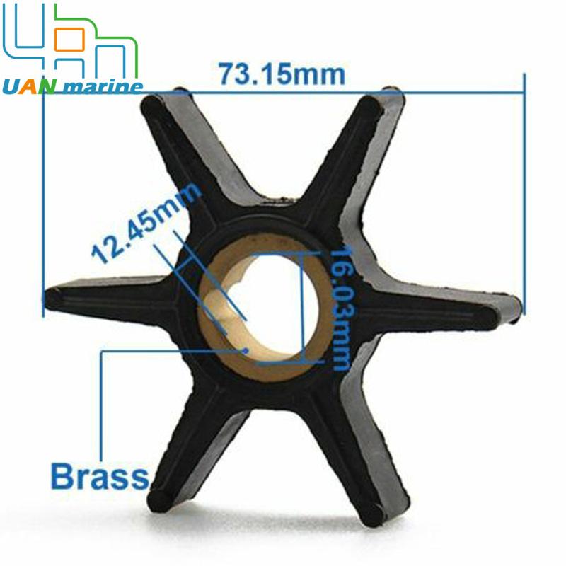 47-8M0024502 Water Pump Impeller for Mercury Mariner 47-850893 25 40 50HP 2 4-Stroke Outboard 89640 9-45303, 9-45303-10