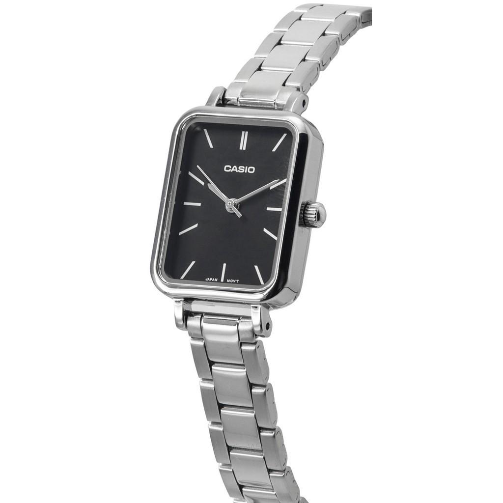 Casio Analogové nerezové oceli Černý ciferník Quartz LTP-V009D-1E Dámské hodinky