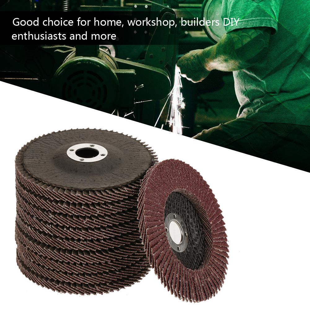 

10 шт., шлифовальный шлифовальный диск с зернистостью 60, полировальный круг, шлифовальный лепестковый диск 100*6*16 мм