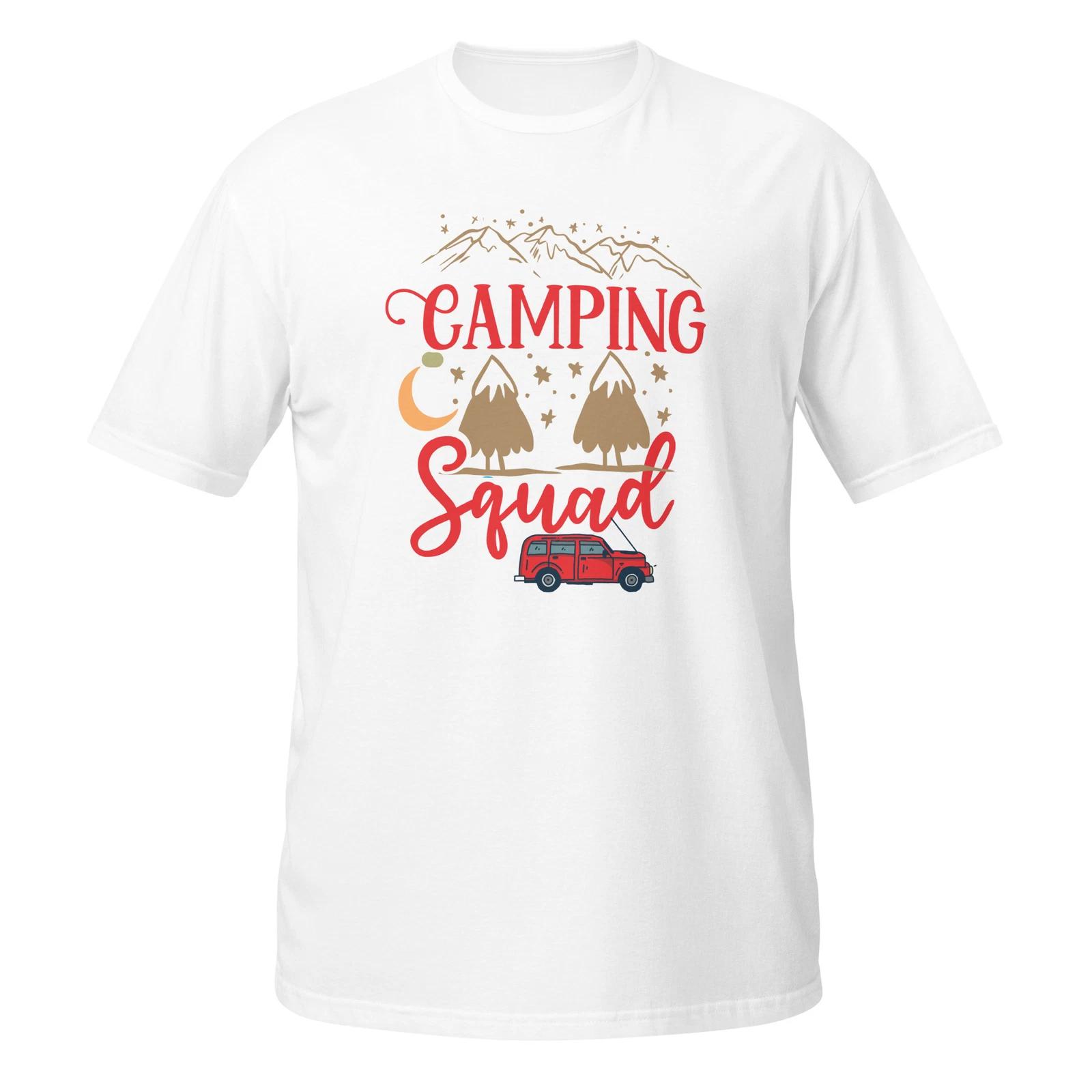 Camping Unisex T-Shirt, Hiking Nature Travel Outdoors Adventure Backpacking XXXXL